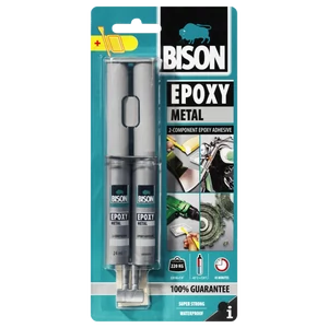 BISON metál két komponensű epoxy ragasztó, 24ml