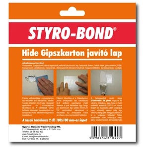 STYRO-BOND GIPSZKARTONJAV LAP 10X10 CM 2 DB/TASAK