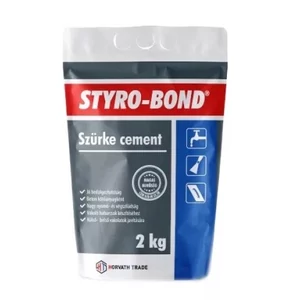 STYRO-BOND SZÜRKE CEMENT /PAPIRZACSKÓS/ 2kg