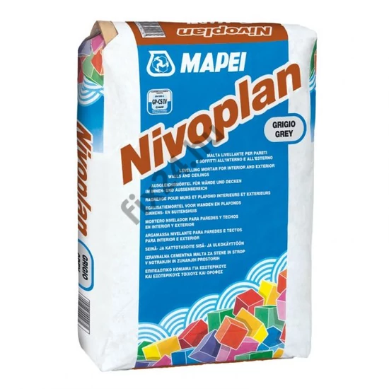 Nivoplan Plus kiegyenlítőhabarcs, bel-kültér, falakra, padlóra 25kg