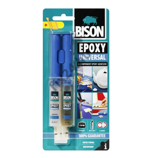 BISON univerzális két komponensű epoxy ragasztó, 24ml