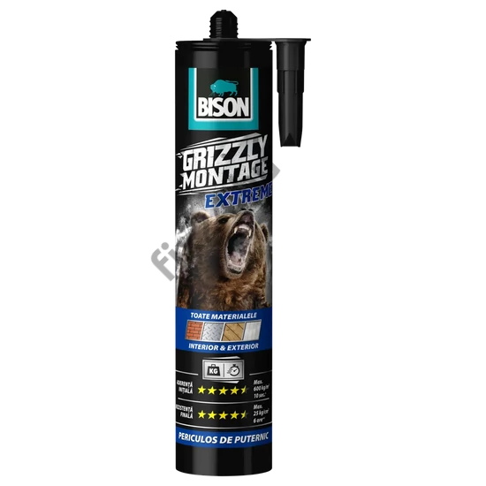 BISON Grizzly extrém erős szerelési ragasztó, 435g