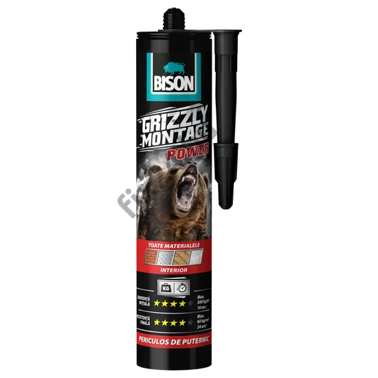 BISON Grizzly erős szerelési ragasztó, 370g
