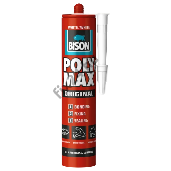 BISON Poly Max univerzális tömítő, SM polymer ragasztó, 425g