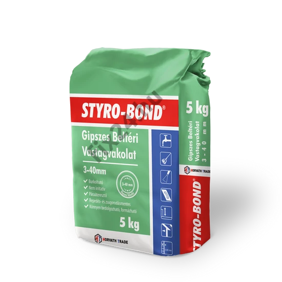 STYRO-BOND 3-40 BELTÉRI GIPSZES VASTAGVAKOLAT 5 kg