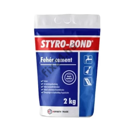 STYRO-BOND FEHÉR CEMENT 2 kg