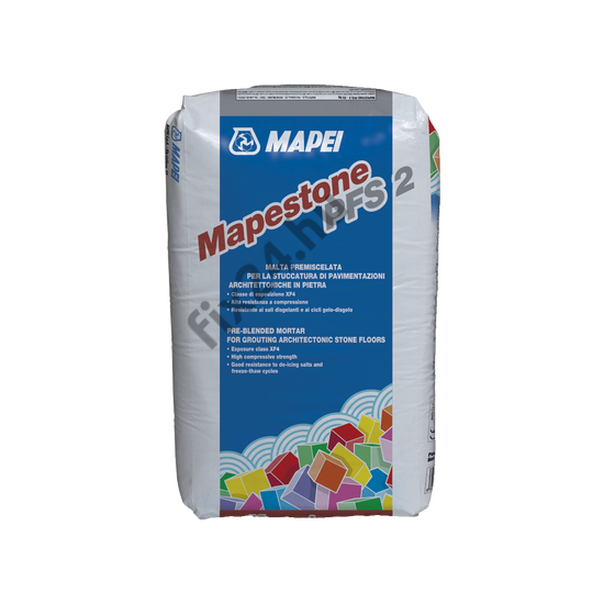Mapestone  PFS 2 előkevert só és fagyálló fugázóanyag kővekhez 25kg