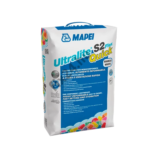 Ultralite S2 Flex Quick gyorkötésű extrém nagy kiadósságu csempreragasztó porcelán lapokhoz szürke 15kg
