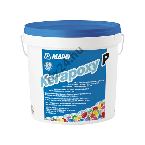 Kerapoxy P 10kg vegyszerálló epoxy fugázóanyag cementszürke (113)