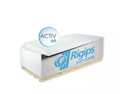 Rigips ACTIV'AIR® levegőtisztítő gipszkarton tábla 1200x2000x12,5 mm (2,4 m2)