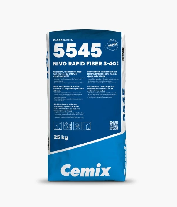 NIVORAPID 3-40 FIBER 25kg 5545 - aljzatkiegyenlítő