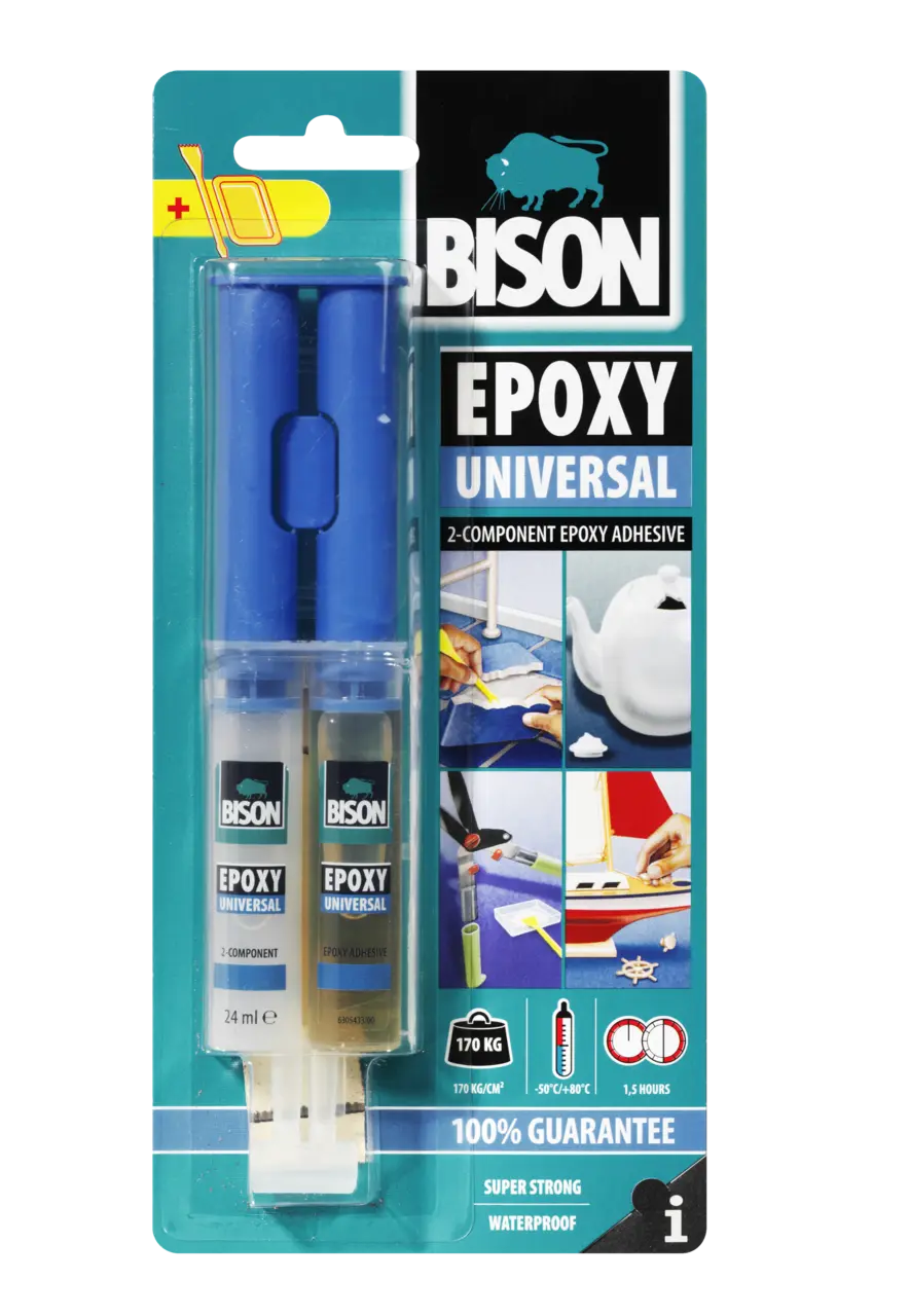 BISON univerzális két komponensű epoxy ragasztó, 24ml