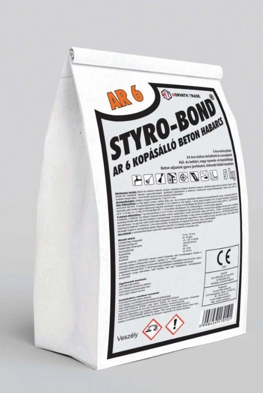 STYRO-BOND AR6 KOPÁSÁLLÓ BETON HABARCS (C40/F7/AR6) 25kg